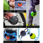 Lumière de roue coccinelle pour vélo d'équilibre enfant, manuel & automatique, rouge intelligent, vert intelligent, bleu intelligent, rouge manuel, vert manuel, bleu manuel, transparent manuel