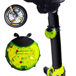 Lumière de roue coccinelle pour vélo d'équilibre enfant, manuel & automatique, rouge intelligent, vert intelligent, bleu intelligent, rouge manuel, vert manuel, bleu manuel, transparent manuel