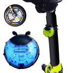 Lumière de roue coccinelle pour vélo d'équilibre enfant, manuel & automatique, rouge intelligent, vert intelligent, bleu intelligent, rouge manuel, vert manuel, bleu manuel, transparent manuel