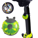 Lumière de roue coccinelle pour vélo d'équilibre enfant, manuel & automatique, rouge intelligent, vert intelligent, bleu intelligent, rouge manuel, vert manuel, bleu manuel, transparent manuel