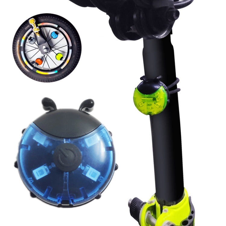 Lumière de roue coccinelle pour vélo d'équilibre enfant, manuel & automatique, rouge intelligent, vert intelligent, bleu intelligent, rouge manuel, vert manuel, bleu manuel, transparent manuel
