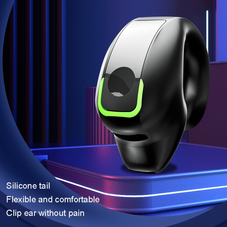 GD28 Écouteur Bluetooth Léger à Clip pour Oreille, Étanche IPX4, GD28 Noir Simple, GD28 Blanc Simple