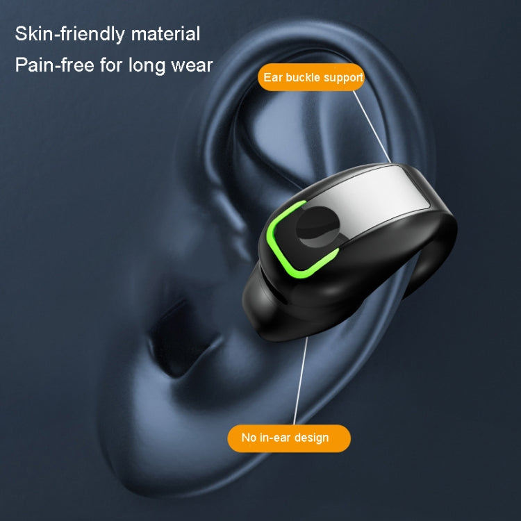 GD28 Écouteur Bluetooth Léger à Clip pour Oreille, Étanche IPX4, GD28 Noir Simple, GD28 Blanc Simple