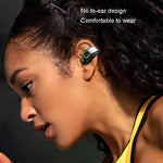 GD28 Écouteur Bluetooth Léger à Clip pour Oreille, Étanche IPX4, GD28 Noir Simple, GD28 Blanc Simple