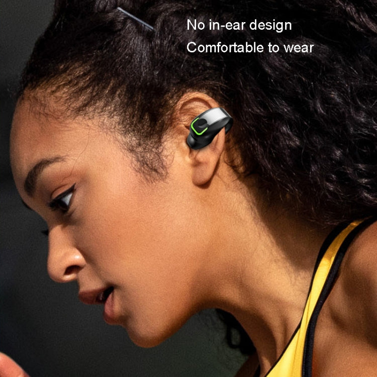 GD28 Écouteur Bluetooth Léger à Clip pour Oreille, Étanche IPX4, GD28 Noir Simple, GD28 Blanc Simple