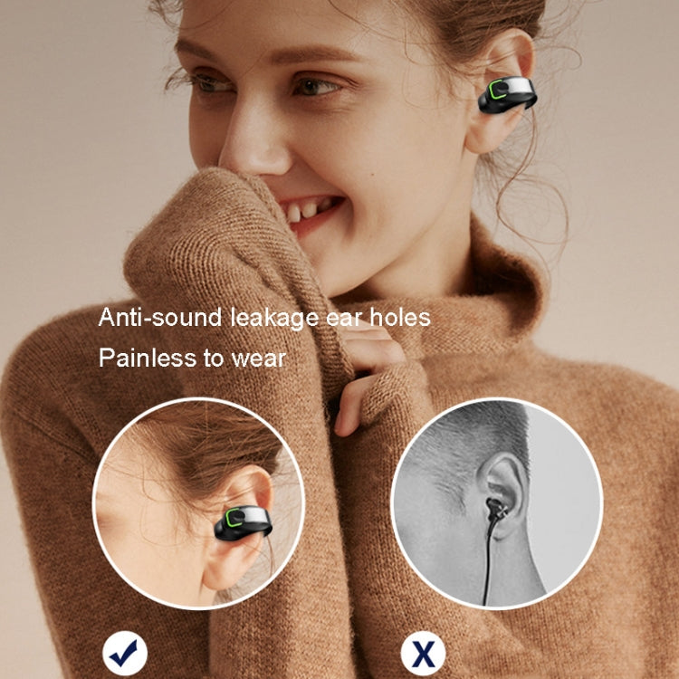 GD28 Écouteur Bluetooth Léger à Clip pour Oreille, Étanche IPX4, GD28 Noir Simple, GD28 Blanc Simple