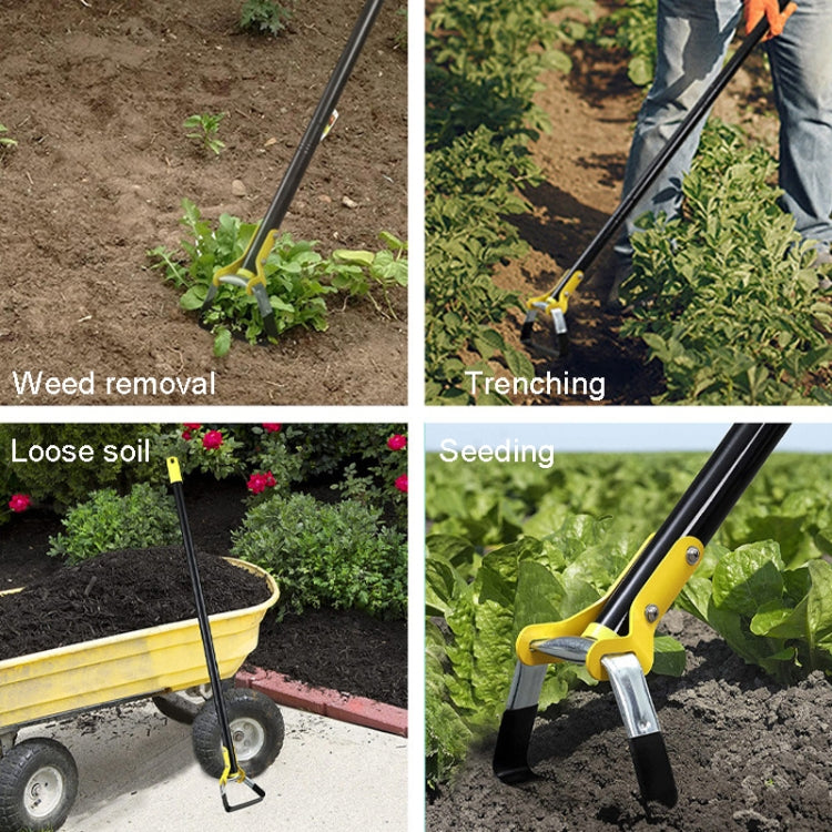 Outils de jardinage MYL-10 houes à désherber avec anneau étrier, 3 sections 1,2m, 4 sections 1,6m, 5 sections 2,0m, 6 sections 2,4m