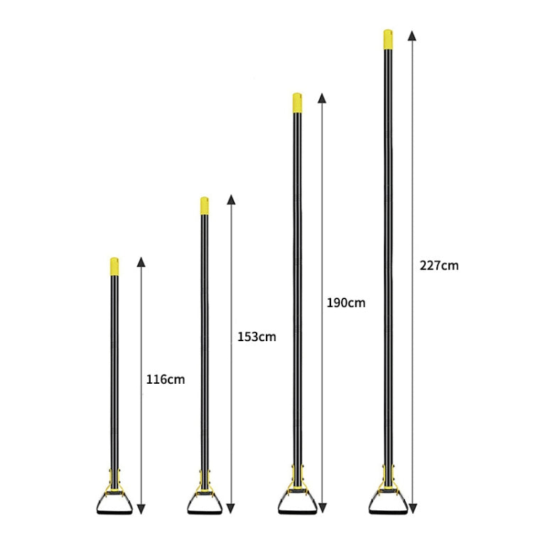 Outils de jardinage MYL-10 houes à désherber avec anneau étrier, 3 sections 1,2m, 4 sections 1,6m, 5 sections 2,0m, 6 sections 2,4m