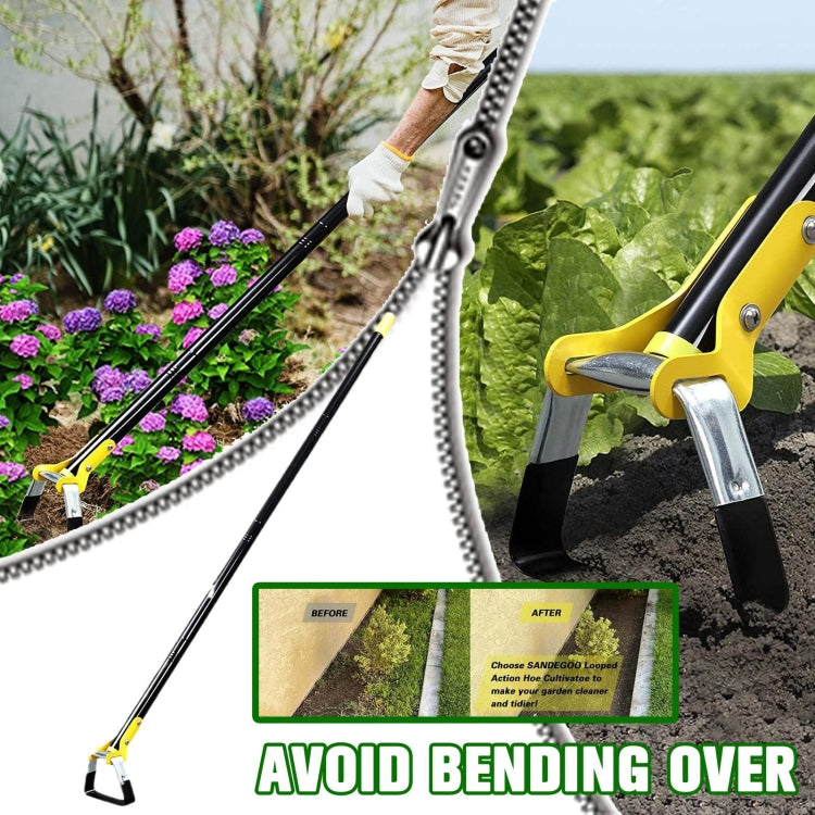 Outils de jardinage MYL-10 houes à désherber avec anneau étrier, 3 sections 1,2m, 4 sections 1,6m, 5 sections 2,0m, 6 sections 2,4m