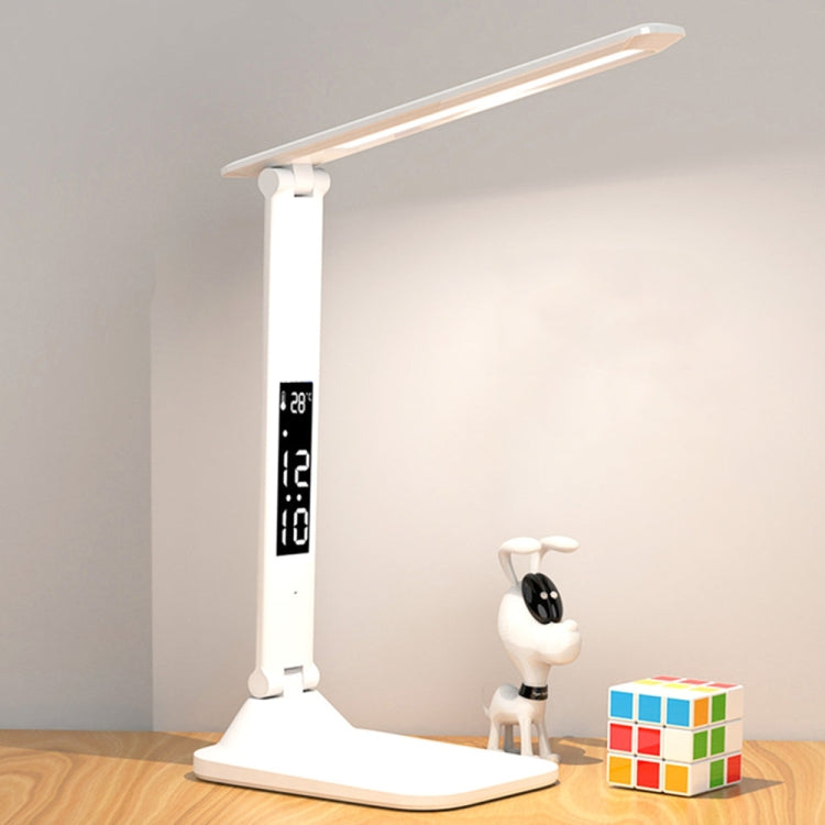 Lampe de bureau pliable à affichage numérique intelligent LED, Style : Fiche USB directe, Chargement 2000 mAh, Chargement 3200 mAh, Double tête Fiche USB directe, Double tête Chargement 2000 mAh, Double tête Chargement 3200 mAh