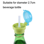 2 couvercles à paille CJ07205 pour bébé, couvercles à paille portables pour enfants, 2 verts, 2 roses