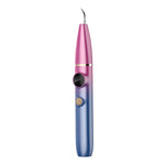 Détartreur ultrasonique visuel FY-B700, instrument dentaire esthétique pour enlever tartre, calculs et taches dentaires, dégradé bleu, dégradé rouge bleu