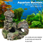 Ornement décoratif en résine pour aquarium simulant un paysage de bassin à poissons, Style : Montagne Cave C, Montagne Cave D, Petite rocaille, Rocaille à trois pieds, Grande rocaille, Montagne Shunfeng, Montagne Yu