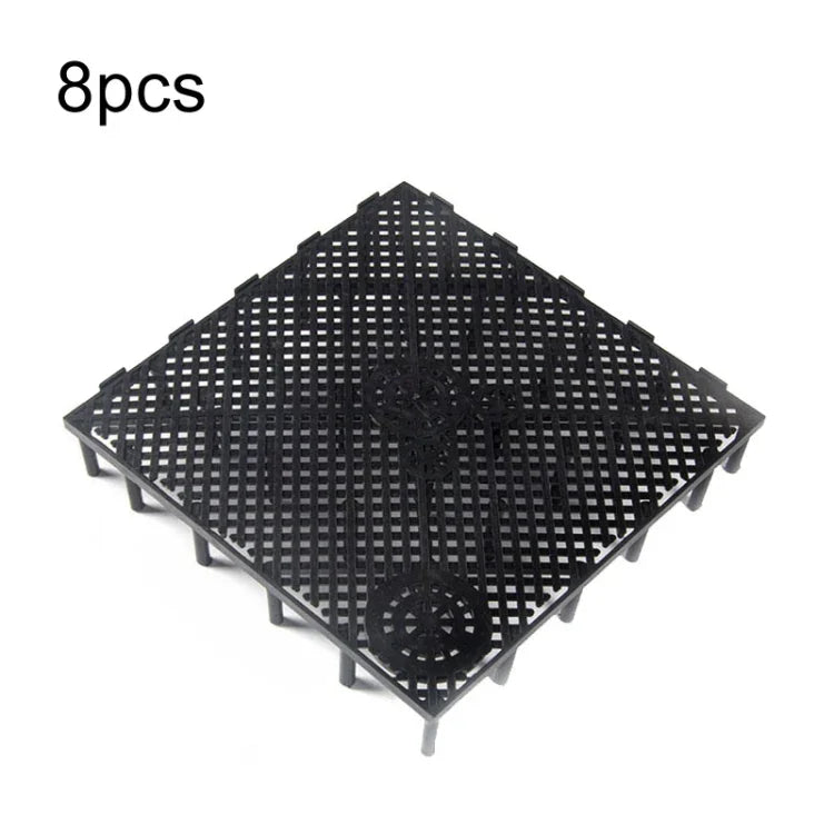 8 pièces de tapis filtrant pour fond d'aquarium, Tablette noire, Tablette blanche, Prise noire, Prise blanche