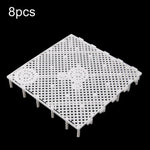 8 pièces de tapis filtrant pour fond d'aquarium, Tablette noire, Tablette blanche, Prise noire, Prise blanche