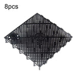 8 pièces de tapis filtrant pour fond d'aquarium, Tablette noire, Tablette blanche, Prise noire, Prise blanche