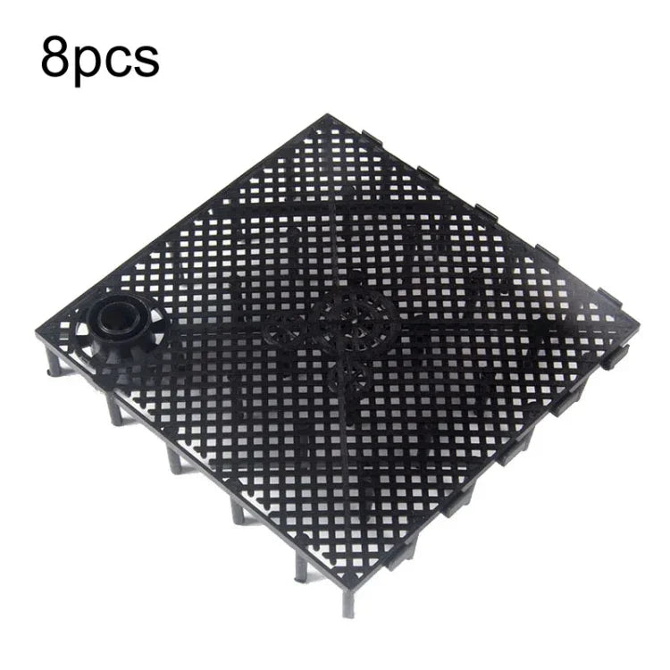 8 pièces de tapis filtrant pour fond d'aquarium, Tablette noire, Tablette blanche, Prise noire, Prise blanche
