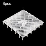 8 pièces de tapis filtrant pour fond d'aquarium, Tablette noire, Tablette blanche, Prise noire, Prise blanche