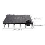 8 pièces de tapis filtrant pour fond d'aquarium, Tablette noire, Tablette blanche, Prise noire, Prise blanche