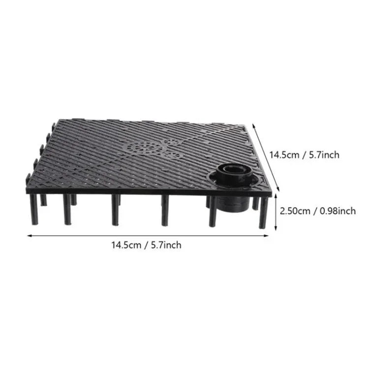 8 pièces de tapis filtrant pour fond d'aquarium, Tablette noire, Tablette blanche, Prise noire, Prise blanche