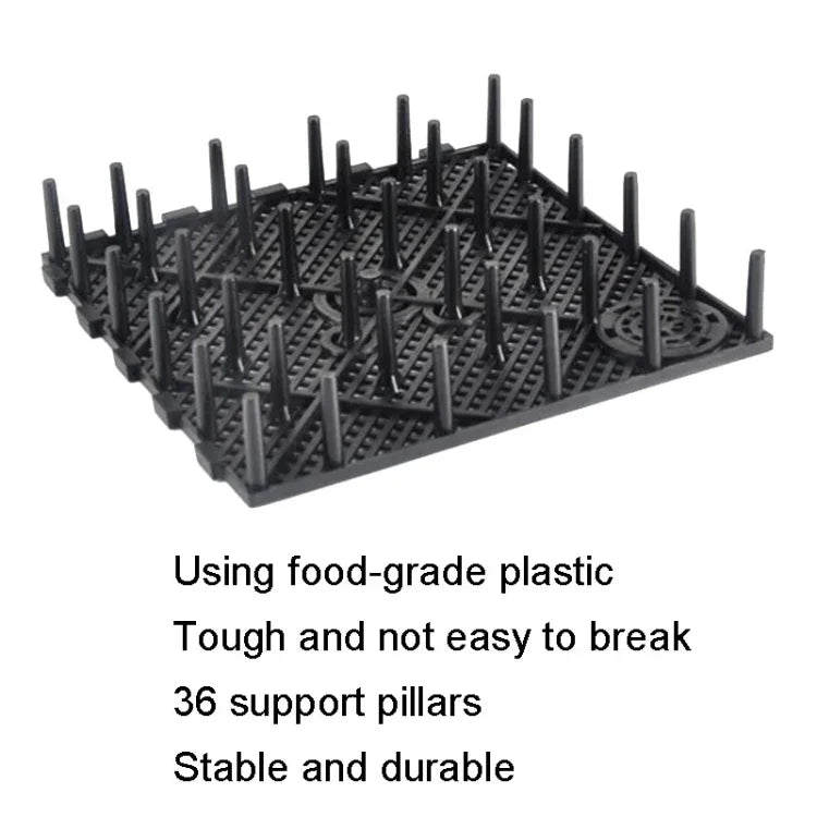 8 pièces de tapis filtrant pour fond d'aquarium, Tablette noire, Tablette blanche, Prise noire, Prise blanche