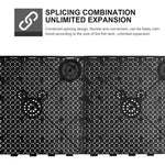8 pièces de tapis filtrant pour fond d'aquarium, Tablette noire, Tablette blanche, Prise noire, Prise blanche
