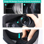 Pour Oculus Quest 2 Hifylux Q2-QF11 1 paire de montures de lentilles de myopie en résine asphérique pour lunettes VR