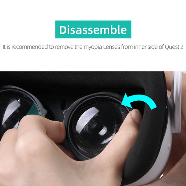 Pour Oculus Quest 2 Hifylux Q2-QF11 1 paire de montures de lentilles de myopie en résine asphérique pour lunettes VR
