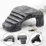 Plateforme d'escalade pour aquascape tortue, cachette pour reptile, plateforme tortue à trois pieds, Petite, Grande
