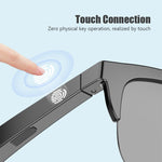 Lunettes de soleil intelligentes Bluetooth 5.3 Casque sans fil Lunettes de soleil anti-lumière forte et anti-polarisation, F06, F07, F08