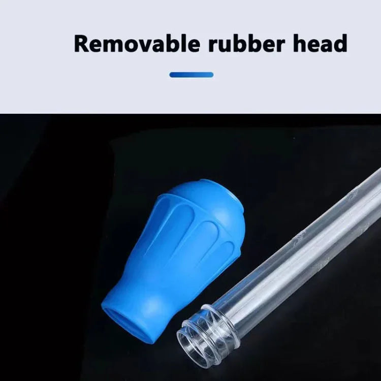 Tube d'aspiration manuel mini pour changement d'eau dans petit aquarium, Bleu, Vert