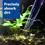 Tube d'aspiration manuel mini pour changement d'eau dans petit aquarium, Bleu, Vert