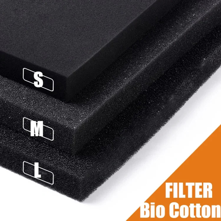 Coton filtrant pour aquarium, matériau filtrant biochimique pour filtre de bassin de pêche, 50x12x2cm trou moyen, 50x50x2cm trou petit, 50x50x2cm trou moyen, 50x50x4cm trou petit, 50x50x4cm trou moyen, 50x50x2cm trou grand, 50x50x4cm trou grand