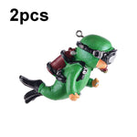 2 pièces d'ornements plongeurs pour aquarium, décorations aquascape, Noir standard, Rose standard, Vert standard, Bleu avec caméra, Noir avec caméra, Rose avec caméra, Vert avec caméra, Orange avec caméra, Bleu standard, Orange standard