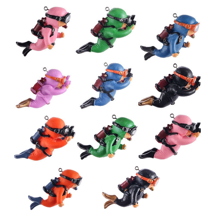 2 pièces d'ornements plongeurs pour aquarium, décorations aquascape, Noir standard, Rose standard, Vert standard, Bleu avec caméra, Noir avec caméra, Rose avec caméra, Vert avec caméra, Orange avec caméra, Bleu standard, Orange standard