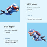 2 pièces d'ornements plongeurs pour aquarium, décorations aquascape, Noir standard, Rose standard, Vert standard, Bleu avec caméra, Noir avec caméra, Rose avec caméra, Vert avec caméra, Orange avec caméra, Bleu standard, Orange standard