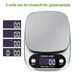 Petite balance de cuisine multifonctionnelle, haute précision, affichage numérique LCD, balance alimentaire, 3kg/ 0.1g, 5kg/ 0.1g, 10kg/ 1g