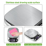 Petite balance de cuisine multifonctionnelle, haute précision, affichage numérique LCD, balance alimentaire, 3kg/ 0.1g, 5kg/ 0.1g, 10kg/ 1g
