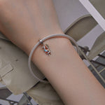 Bracelet en argent sterling S925 avec perles Phénix, pendentif Zircon Oiseau de Longévité, SCC2444