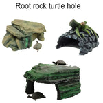 Table d'escalade tortue en résine avec cachette, table souche, bain de soleil, GT026, GT023, GT149, GT001, GT013S
