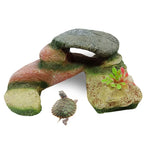 Table d'escalade tortue en résine avec cachette, table souche, bain de soleil, GT026, GT023, GT149, GT001, GT013S