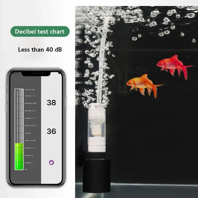 Petit filtre pneumatique mini pour aquarium, oxygénateur MB-201