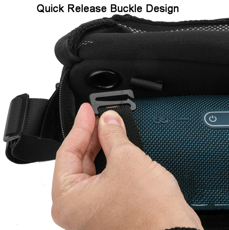Universal Bluetooth Speaker Messenger Bag Chest Bag Handbag For JBL Flip Series/UE BOOM 3/Beats Pill Etc, Blue, Black