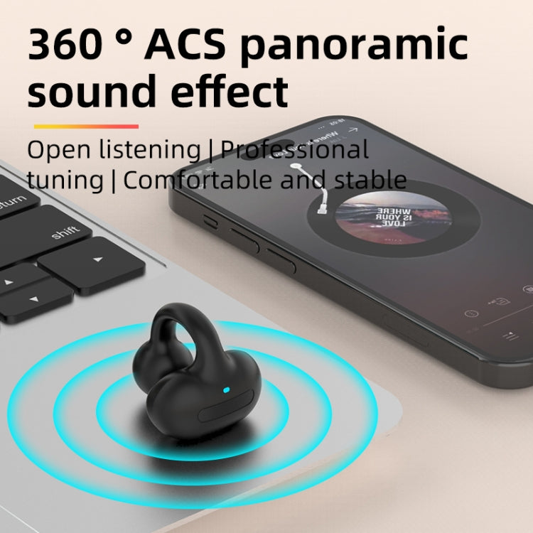 Écouteur Bluetooth stéréo sans fil M-S8 à clip unique, M-S8 simple noir, M-S8 simple gris, M-S8 simple rose, M-S8 simple bleu
