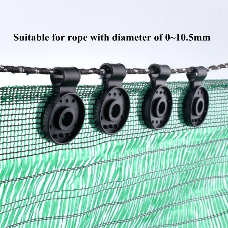 50 clips pour filet d'ombrage, fixation pour serre de jardin, type rond, paquet de 50 pièces