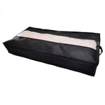 Sac de rangement pour couette non tissé, sac de rangement anti-poussière pour la maison, sac d'emballage de déménagement 100 x 50 x 15 cm, gris clair, gris foncé, noir