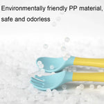 Vaisselle d'apprentissage pour enfants, cuillère souple en silicone pliable, verte