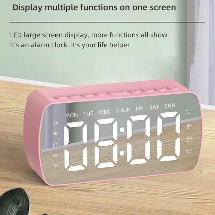 Haut-parleur Bluetooth portable d'extérieur avec horloge et radio, Q5 Noir 1400mAh, Q5 Blanc 1400mAh