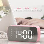 Haut-parleur Bluetooth portable d'extérieur avec horloge et radio, Q5 Noir 1400mAh, Q5 Blanc 1400mAh