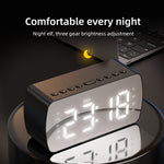 Haut-parleur Bluetooth portable d'extérieur avec horloge et radio, Q5 Noir 1400mAh, Q5 Blanc 1400mAh